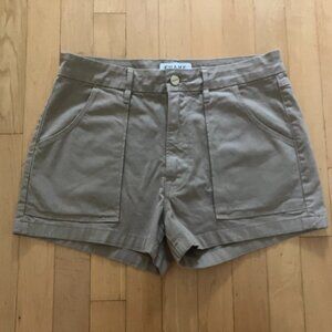 Tan FRAME Shorts, Size 27
